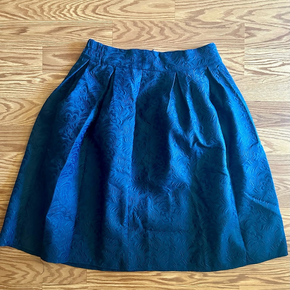 Allegra K Teal A-Line Skirt